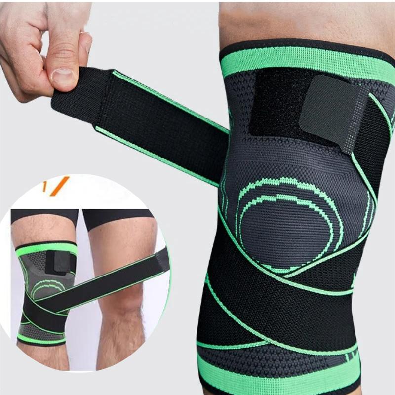 NEW 1PC Sports Kneepad Pressurized Elastic Knee Pads Support Fitness Gear