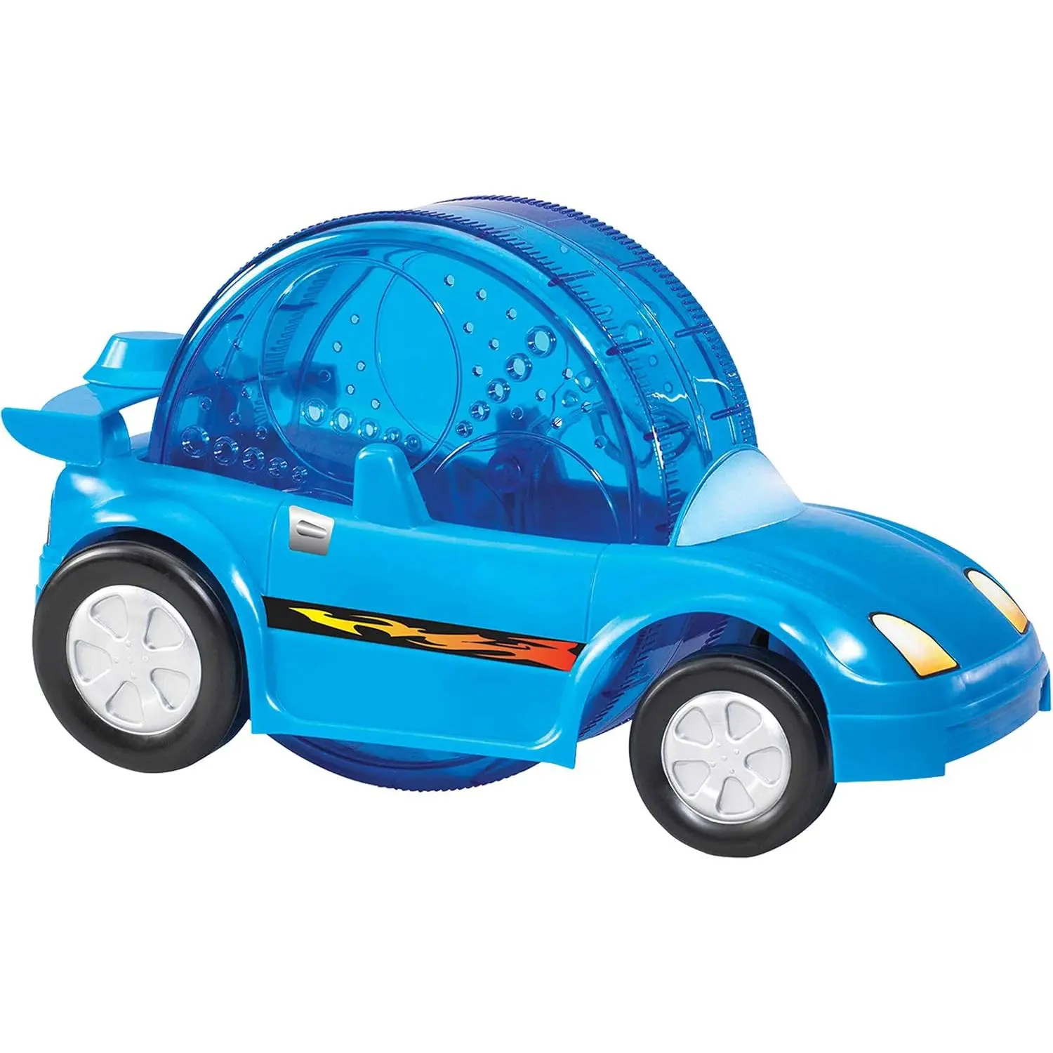 Pet Powered Exercise Car Toy for Hamsters - No Battery Interactive Race Toy, 3 Adjustable Play Modes (Small Animal Exercise Accessory)