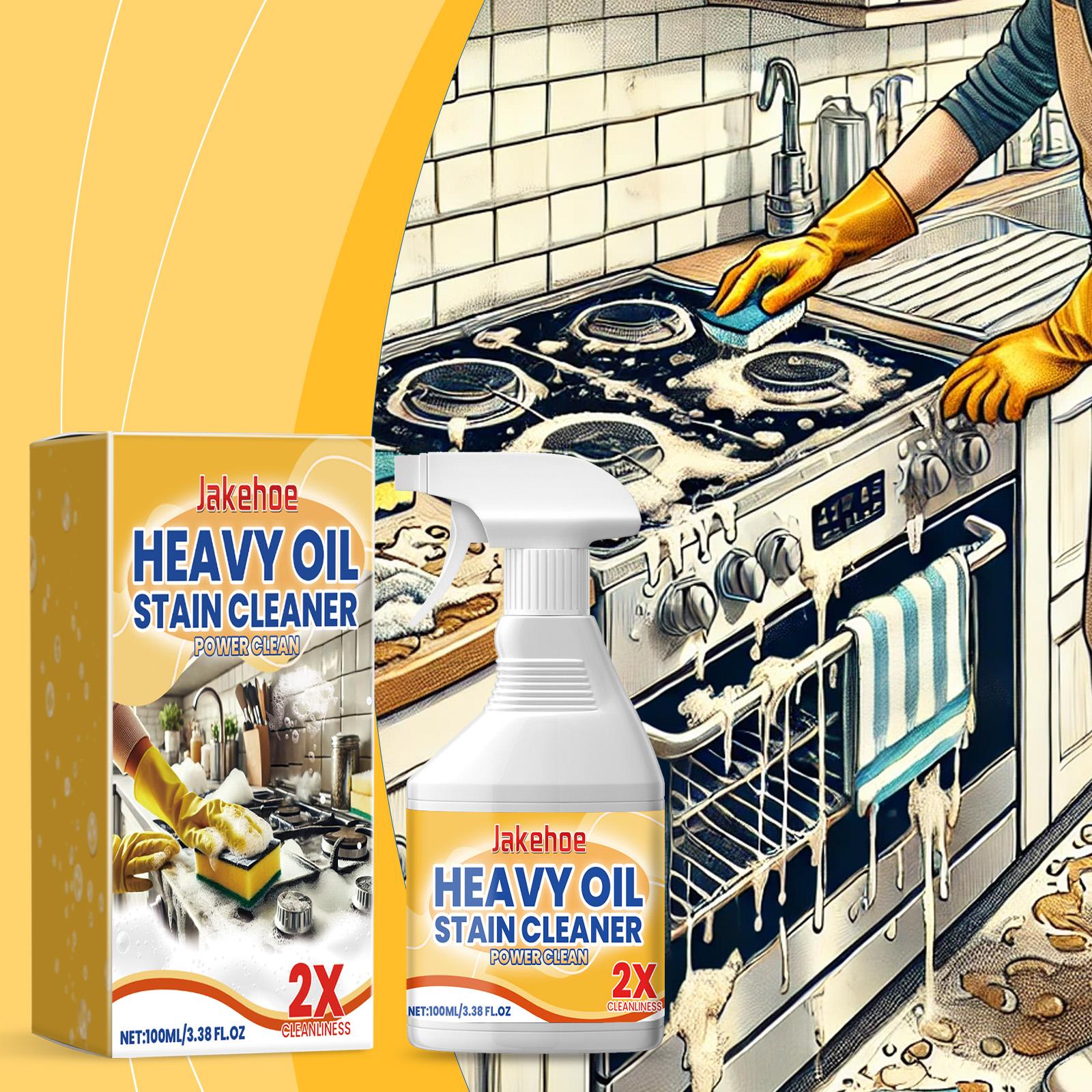 Kitchen degreasing cleaning spray, heavy grease cleaner for range hoods, stoves, and kitchen utensils