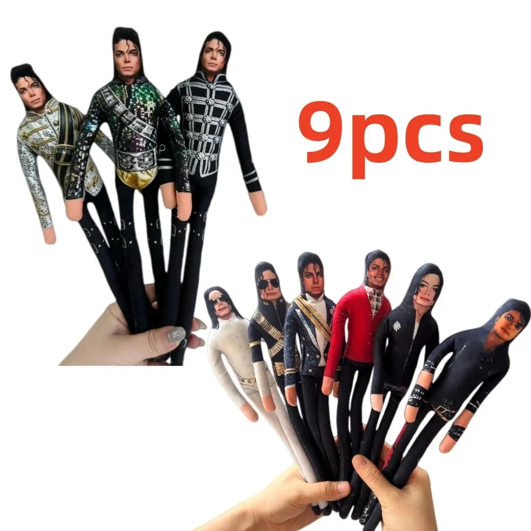 New Style Michael Jackson Cosplay Prop Doll Plush Stuffed Figure Dolls Room Decoration Abstract Joint Mobility Props Gift
