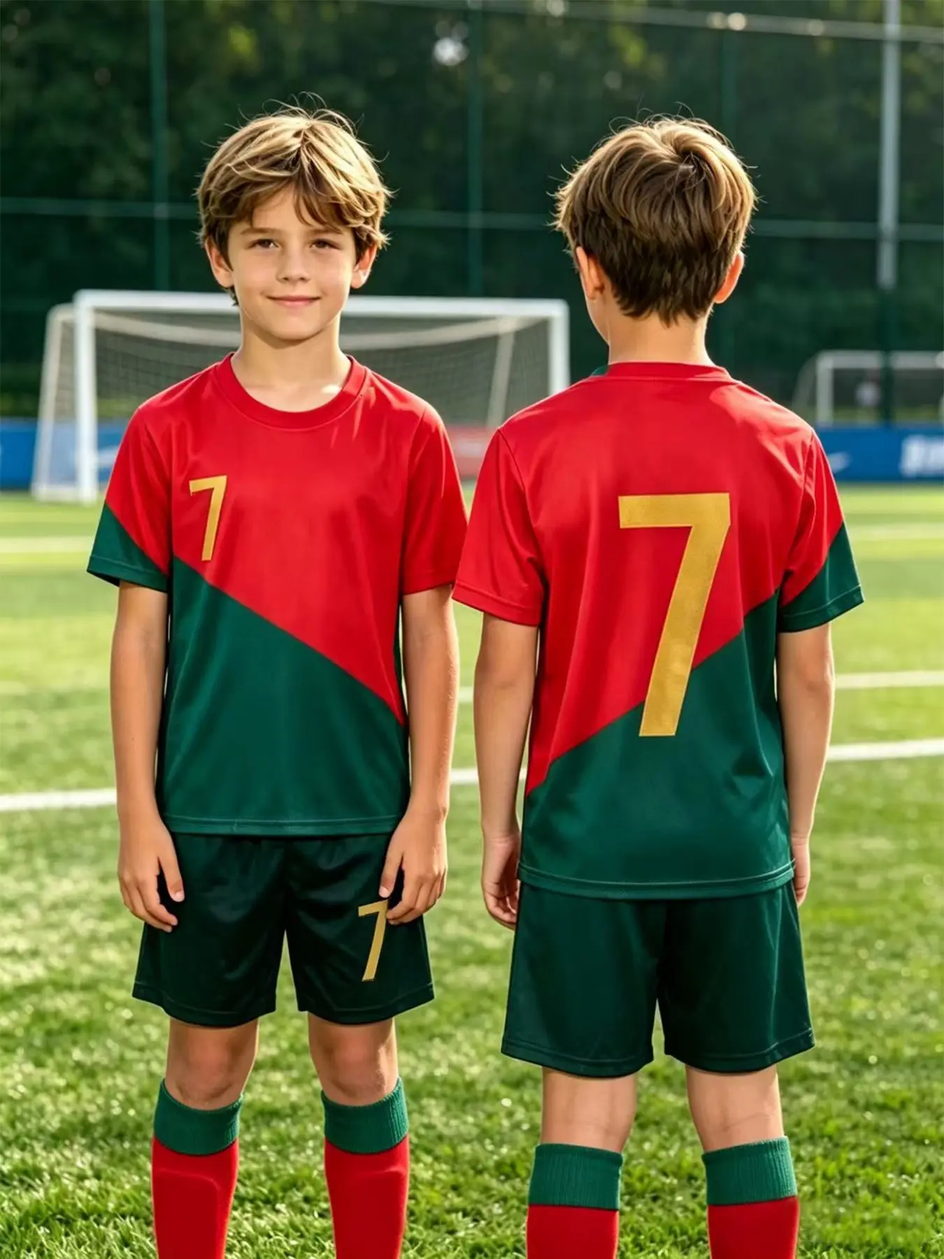 Sportswear Set, Boys/girls Matching, Comfortable Quick-Dry Breathable Fabric, Ideal for Training, Games, Outdoor Activities