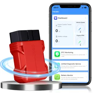 Bluetooth-compatible Obd2 Scanner, iPhone and Android Compatible, Free Subscription, Obdii Car Code Reader, Engine Diagnostics, Supports Vehicles 1996+