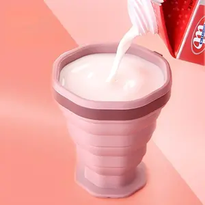 Portable Silicone Folding Cup, Reusable Travel Mug, Ideal for Picnics, Camping, Outdoor Hiking, Space-Saving Coffee Cup