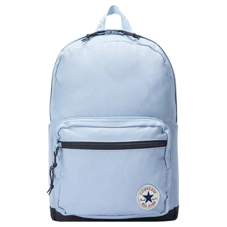 Converse 15L Polyester Backpack for Men and Women – Zippered, Medium Size, Hazy Blue