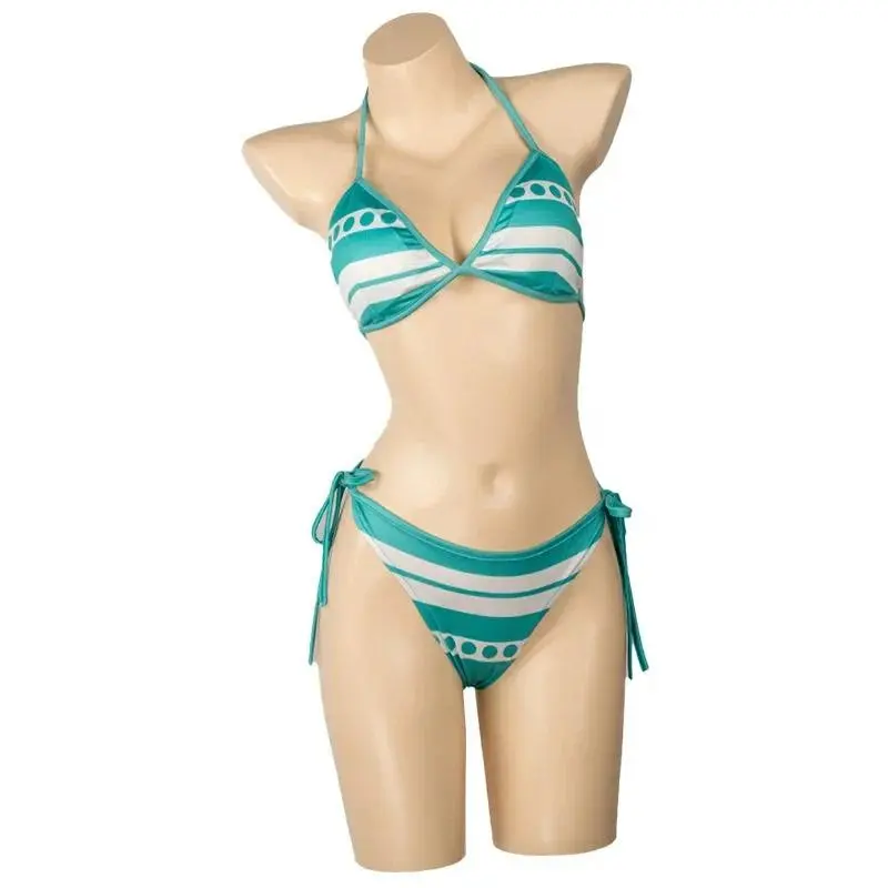 Anime Nami Cosplay Women's Swimsuit - Swimwear for Women, Bikini with Suspenders, Bathrobe Kimono for Pool Parties, Festive & Party Supplies, Swimsuit For Women