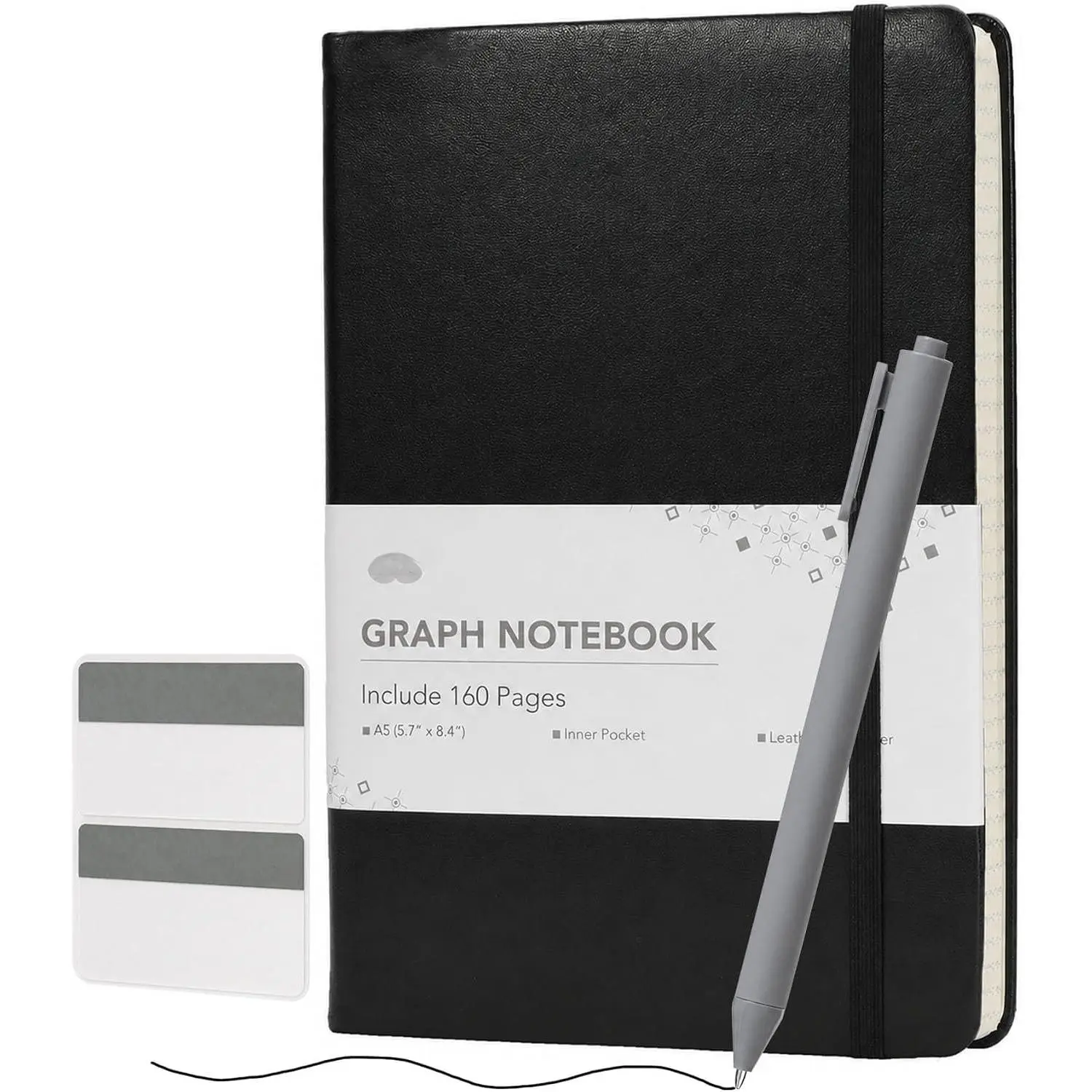 - Graph Grid Journal Notebook, A5 (5.7" x 8.4"), 160 Pages