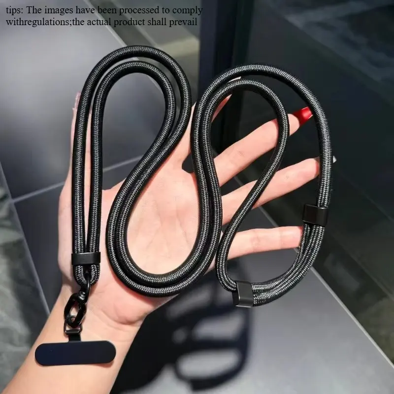 Adjustable Mobile Phone Strap Outdoor Anti-lost Crossbody Phone Lanyards Neck Rope with Patch Cellphone Hanging Cord Strap