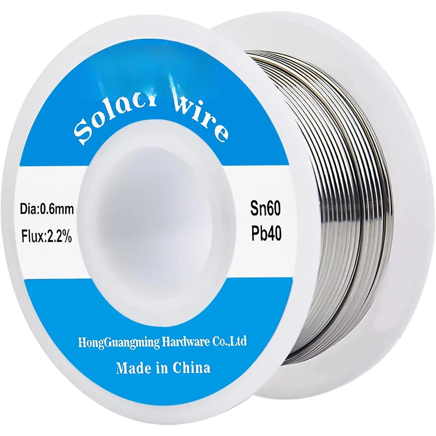 60 40 Rosin Core Solder Wire for Electrical Soldering,0.6mm Thin Wire with Flux,50g Roll,High-Quality Lead Solder 60 40 for Electronics and Automotive Soldering,Easy to Use Soldering Wire