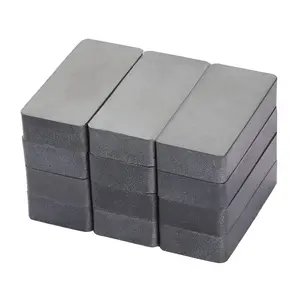 Ferrite Blocks Ceramic Magnets 1 7/8" x 7/8" x 3/8" Rectangular Magnets, Grade 8 - for Crafts, Science and Hobbies - 12 Pieces