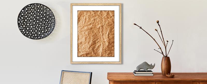 Rustic Oak 24x36 Frame Single Frame 24 x 36 Poster Frame for Artwork Puzzles Photos Movie Posters Picture Frames
