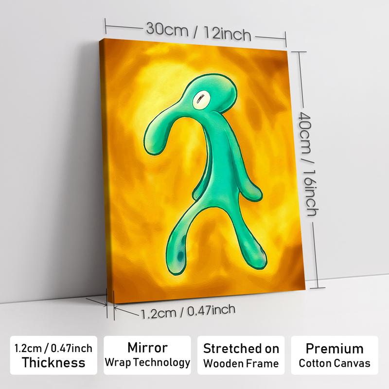 Astronaut Pattern Canvas Painting with Frame, Modern Wall Art Poster, Wall Decor for Home Living Room Bedroom Office