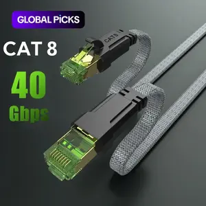 Cat 8 Ethernet Cable, High-Speed Braided 40Gbps 2000 MHz Network Cord, Heavy Duty LAN Cable for Gaming PC, PS5, Xbox, Modem and Router #TOP PICKS