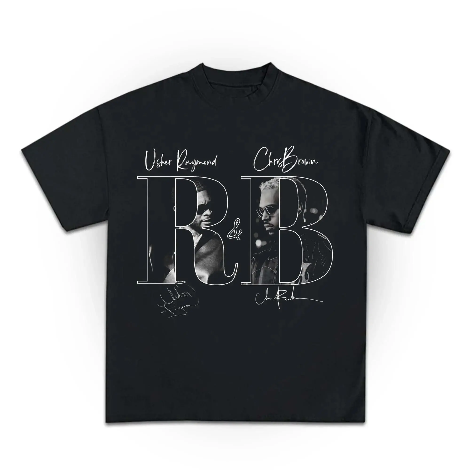 R&B Tour 2026 Graphic T-Shirt, Soft 100% Cotton Unisex Casual Shortsleeve Garment with Durable Digital Print, Clothes, Fabric