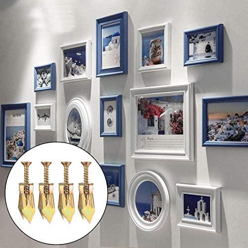 50PCS/100PCS Self-Drilling Drywall Anchors and Screws Kit, Easy Application, No Pre-Drilling Needed,Supports Up to 66 lbs, Ideal for Home and Office Organization,Truss screws