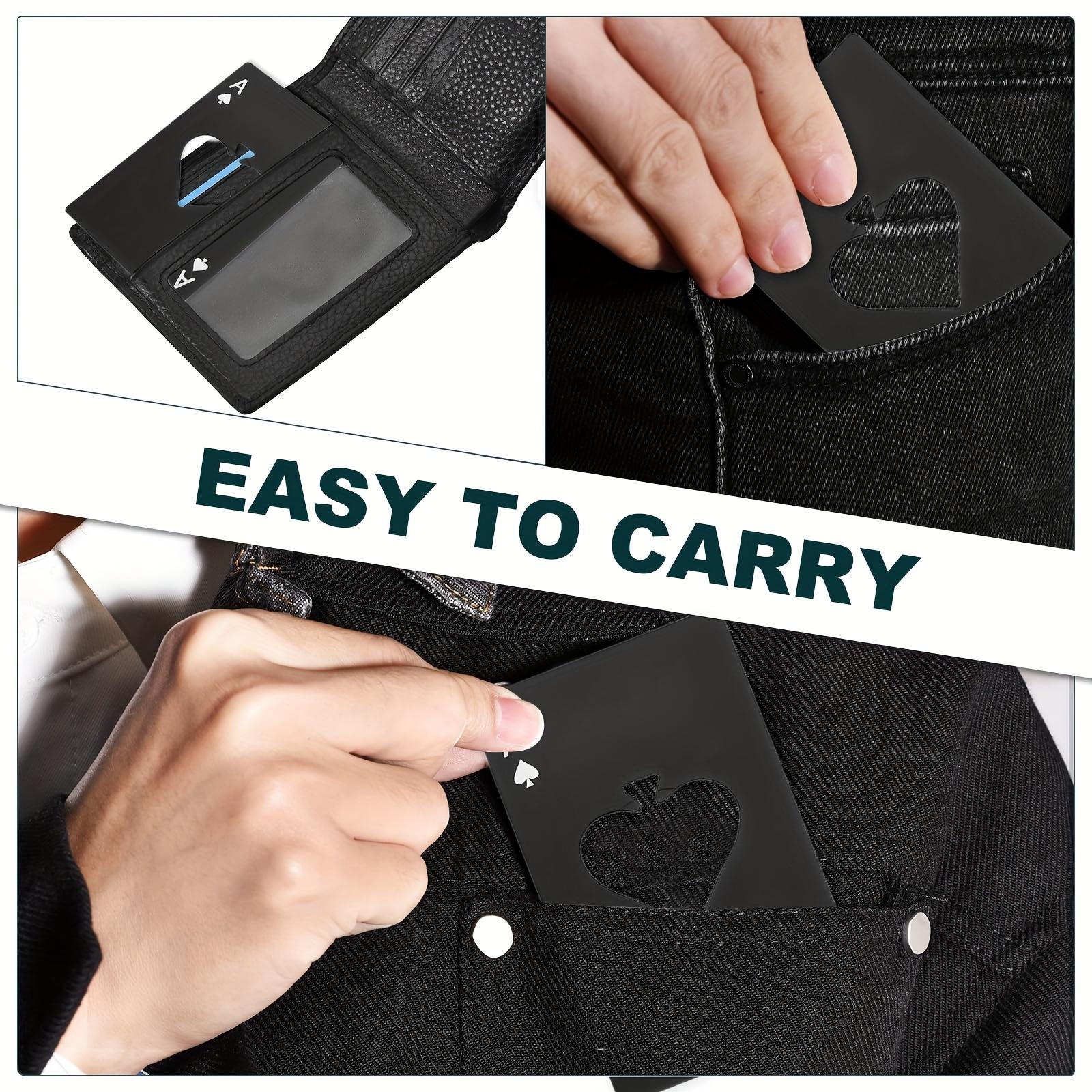 For Weddings, Anniversaries & Birthdays, Creative Bottle Opener Solution, 50 Pcs Hollow Ace of Spades Poker Stainless Steel Wine Bottle Opener, Stainless Steel Beer Opener, Effortlessly Prepare Party Favors, Party Favor Supplies