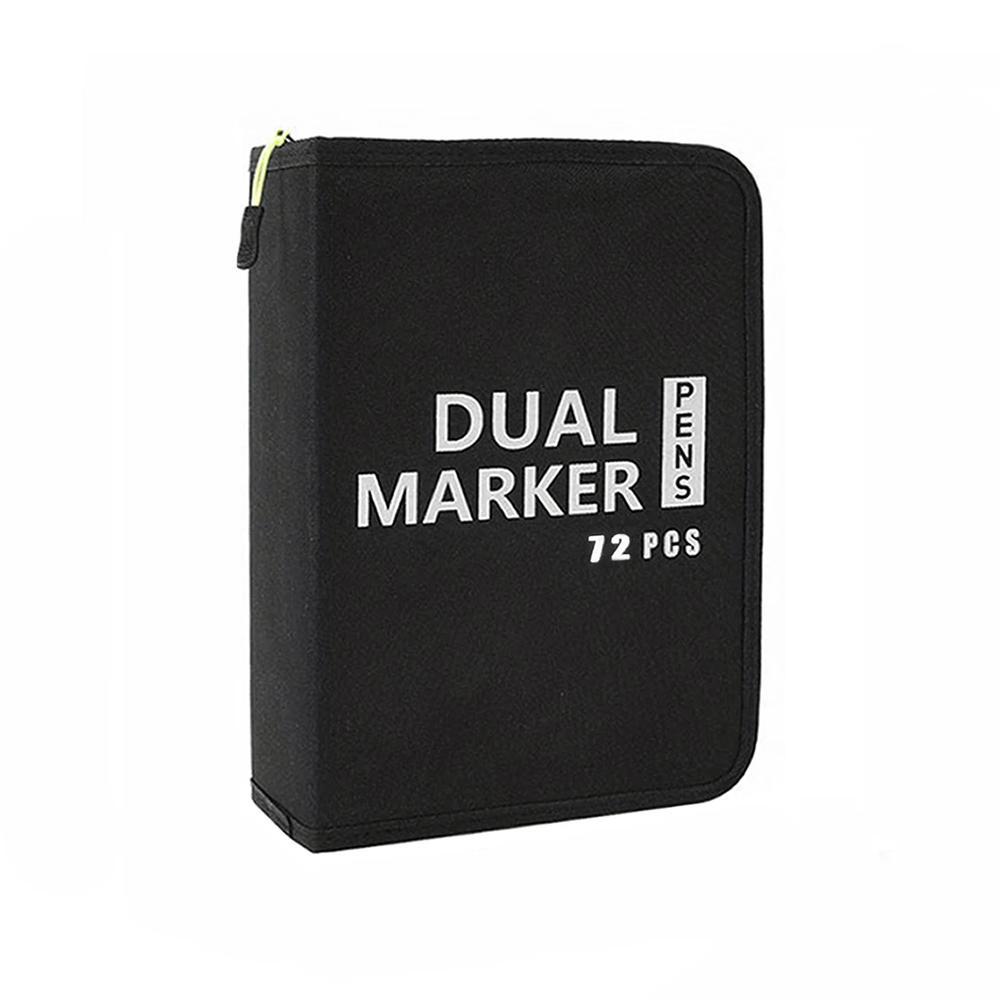 72/100/120/168 Color Dual-Ended Markers Art Brush Set Art Materials for Children, Professional Drawing and Doodling Supplies for School and Home