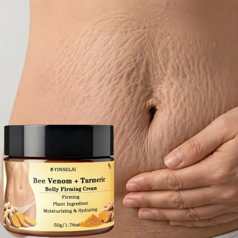 Beeswax + Turmeric Abdominal Firming Balm, Natural Plant Extracts, Moisturizing Body Lotion, Postpartum Waist Shaping Care, Firming Belly Cream, 50g
