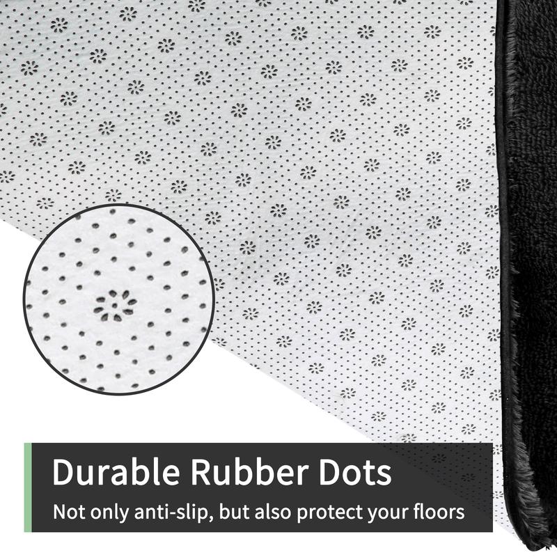 FAMVAL Large Size Plush Rugs Big Fluffy Area Rug Non-slip Soft Shaggy Carpet Mats for Livingroom Bedroom Nursery Home Decor Black Christmas gifts FAMVAL Large Size Plush Rugs Big Fluffy Area Rug Non-slip Soft Shaggy Carpet Mats for Livingroom Bedroom Nursery Home Decor Black Christmas gifts