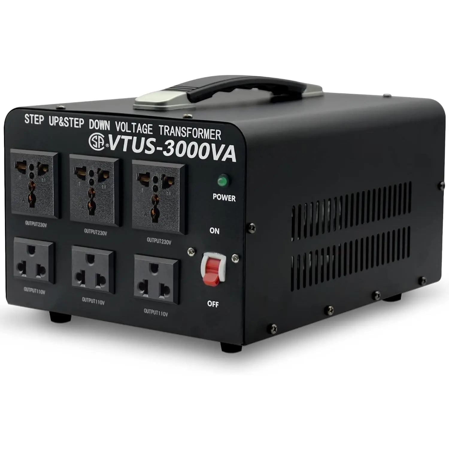 Voltage Transformer Converter 3000 Watt Step Up/Down | Convert from 110-120 Volt 220-240 Volt and from 220-240 Volt 110-120 Volt