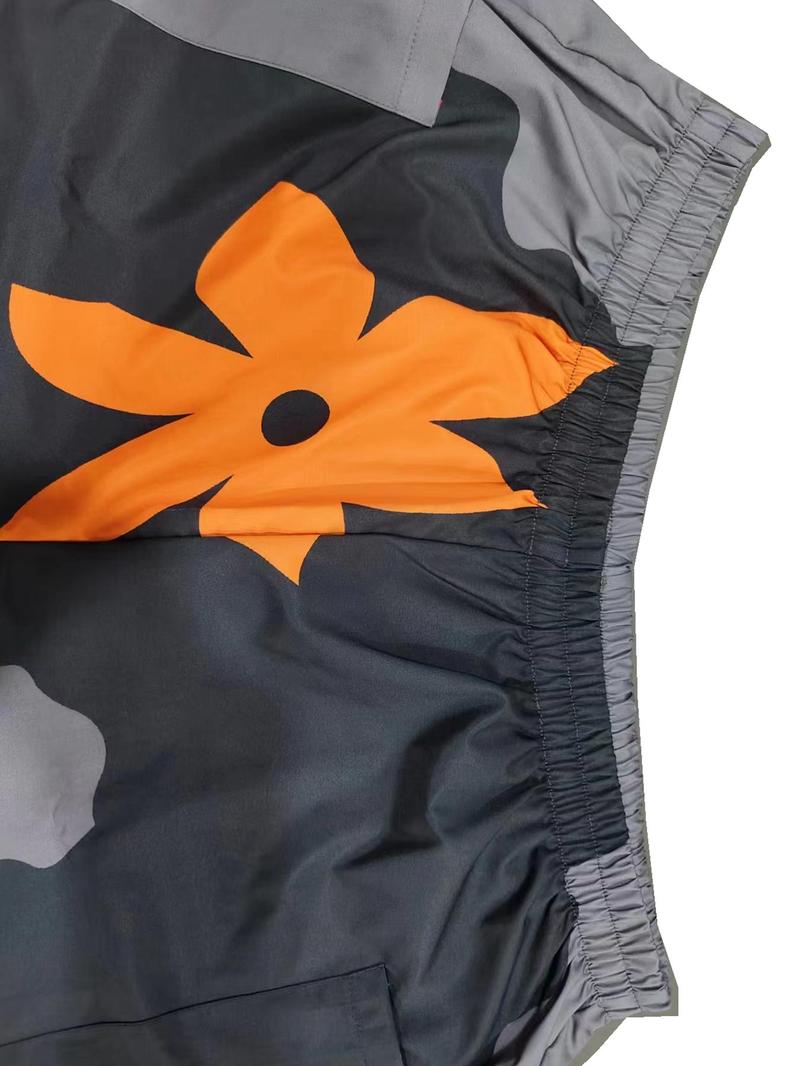 Plus Size Figure Print Pocket Elastic Waist Pants, Casual Comfy Trousers for Daily Wear, Women's Bottoms for Summer, Bohemian Trousers