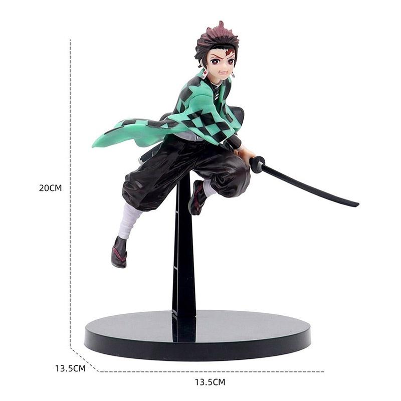 Anime Demon Slayer Kamado Tanjirou Zenitsu Figure Toys Kimetsu no Yaiba Nezuko Kamado Uzui Tengen PVC Figurine Model Dolls Gifts
