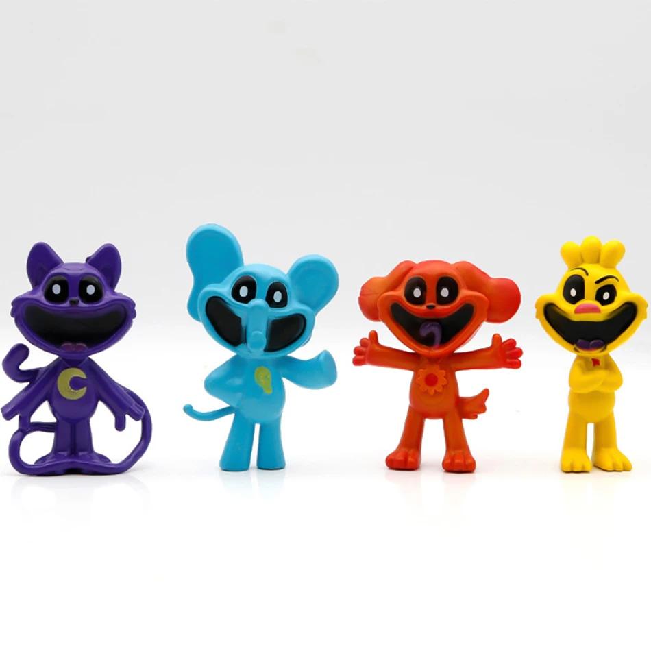 8pcs-set S-m-iling Figures Anime kawaii Catnap Doll PVC Model Toy Catnat Desktop Decoration Children Birthday Gifts