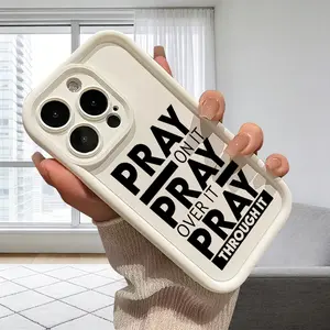 Inspirational Christian Prayer Quote Artistic Slim Phone Case for iPhone 17,16,15,14 Pro Max,13,12,11,XR,XS Plus - Air Shockproof, Anti-Drop TPU, Anti-Scratch Smartphone Accessories for Handheld Cellphone Devices