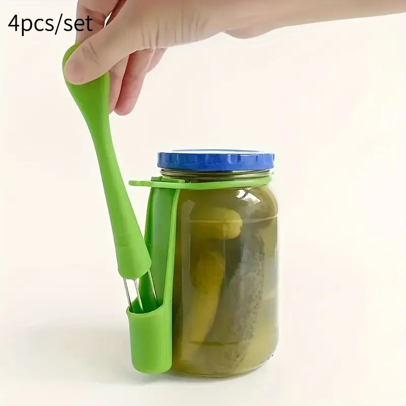 1set Pickle Fork, Pickle Grabber & Picker for Pickles, Olives and Gherkins, Public Serving Fork, Practical Kitchen Utensil & Household Supply