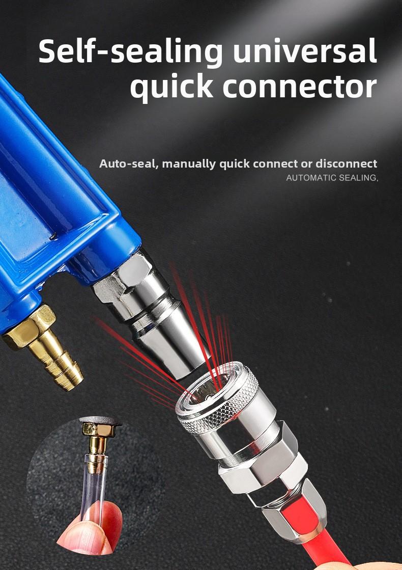 Flush Warrior Pneumatic Cleaning Gun High Pressure Water & Air Dual-use with Hose for Industrial Dust Blowing Applications