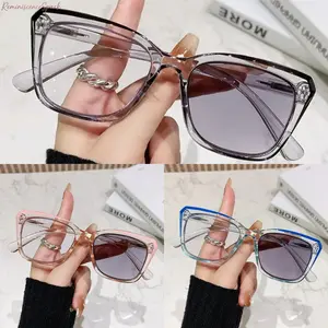 3 Pack Women’s Lightweight Progressive Photochromic Reading Glasses, square light-adaptive lenses for near & far vision. Fashion readers for office work, outdoor walks, daily errands and holiday gifts