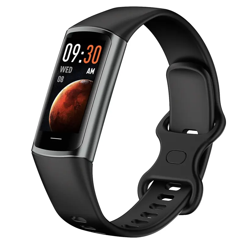 Fitness and leisure tracking smart wristband, 0.96-inch color screen activity wristband, heart rate, exercise mode, tracking waterproof sports wristband, fitness activity suitable for Android, iOS, best holiday gift