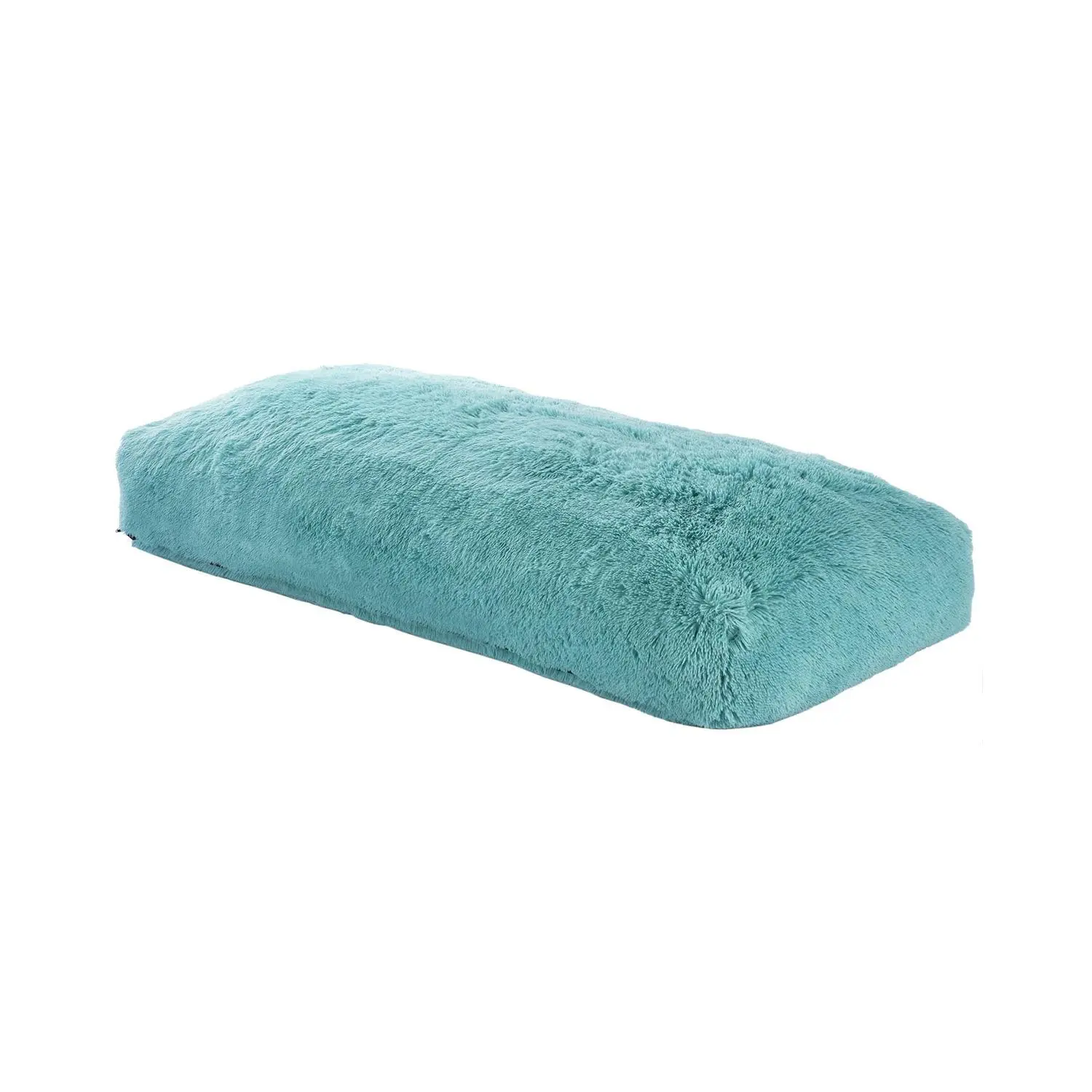 【toolupgrade】VEVOR Rectangular Bean Bag Chair, Giant Floor-Fit Plush Fabric Chair with Removable Washable Cover, High-Density Foam Filling & Zapper for Adults, Ideal for Living Room, Bedroom, Blue