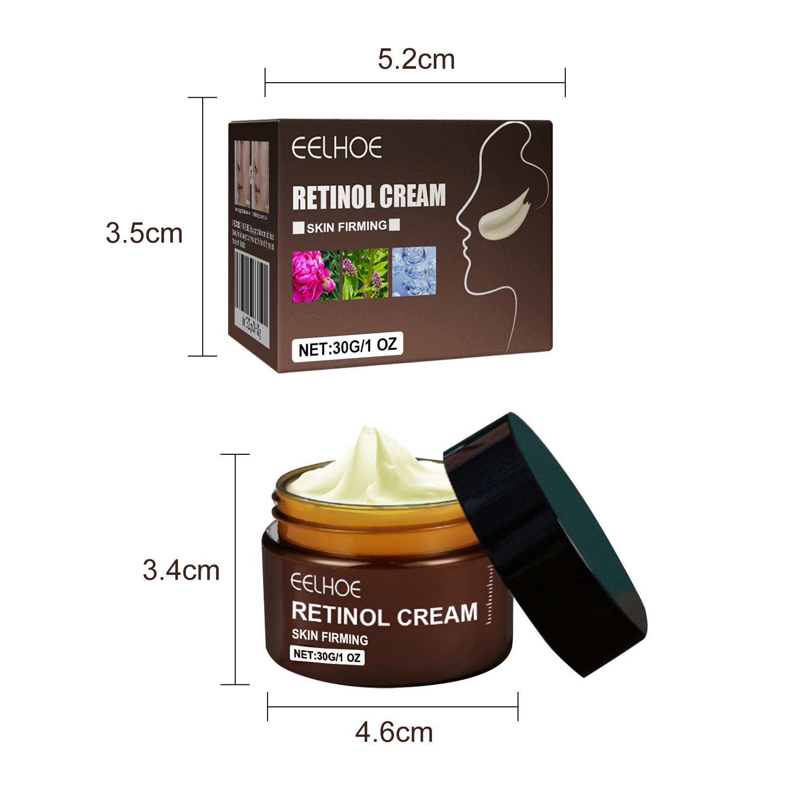 EELHOE Retinol Cream, Anti-Aging Firming Brightening Moisturizing Facial Skin Care Cream