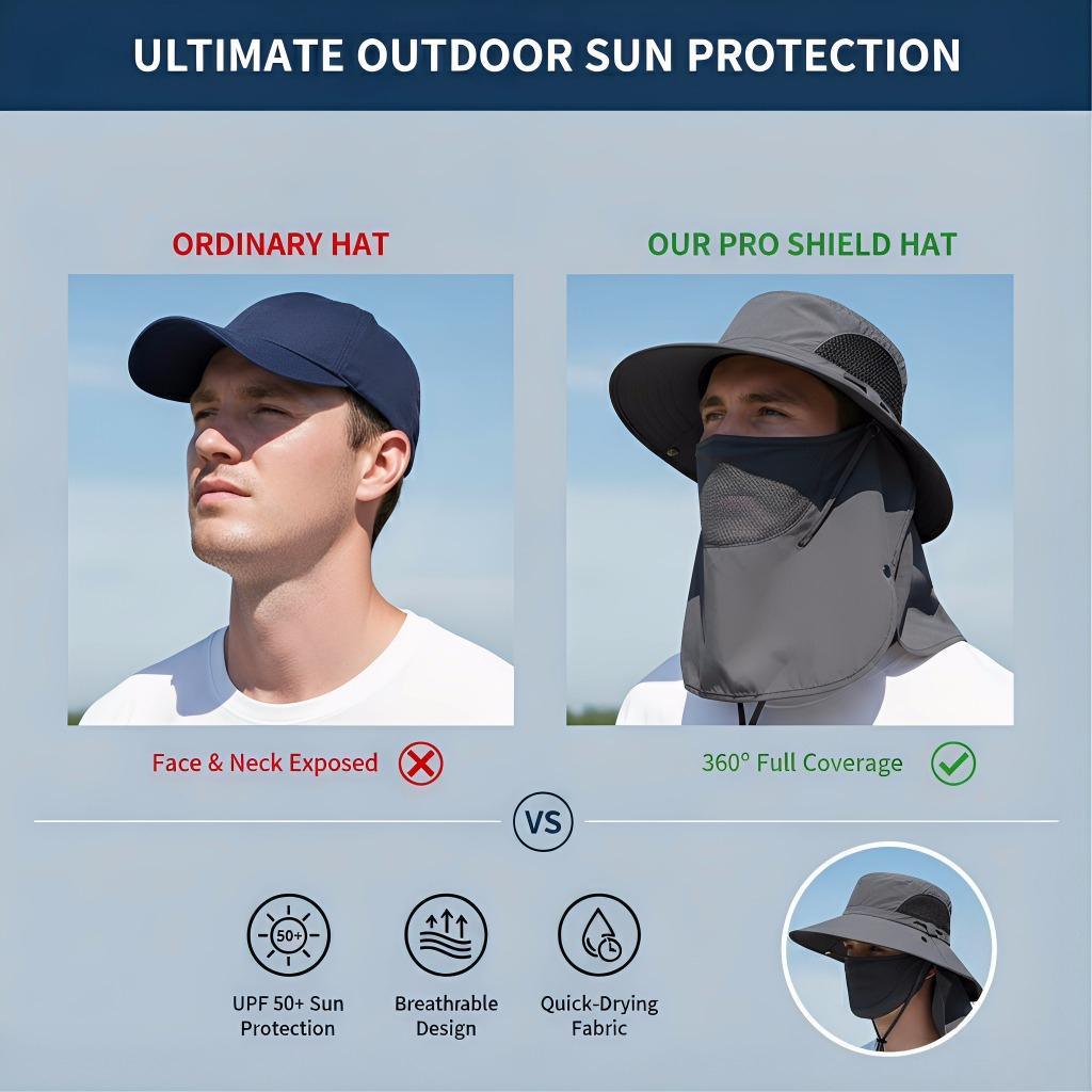 Spring/Summer Fisherman's Hat Detachable Outdoor Fishing Face Covering Neck Protection Sun Hat Spring/Summer Fisherman's Hat Detachable Outdoor Fishing Face Covering Neck Protection Sun Hat