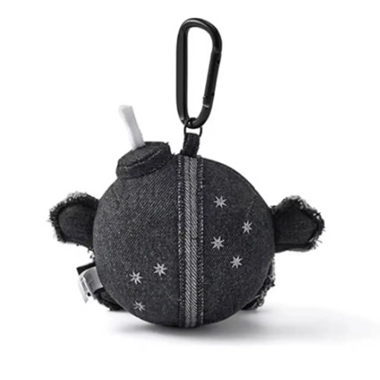 New 9cm Fan Collection Grey Coal Balls Plush Doll Pendant Toy Cartoon Cute Plush Doll Pendant Toy For Kid Gift