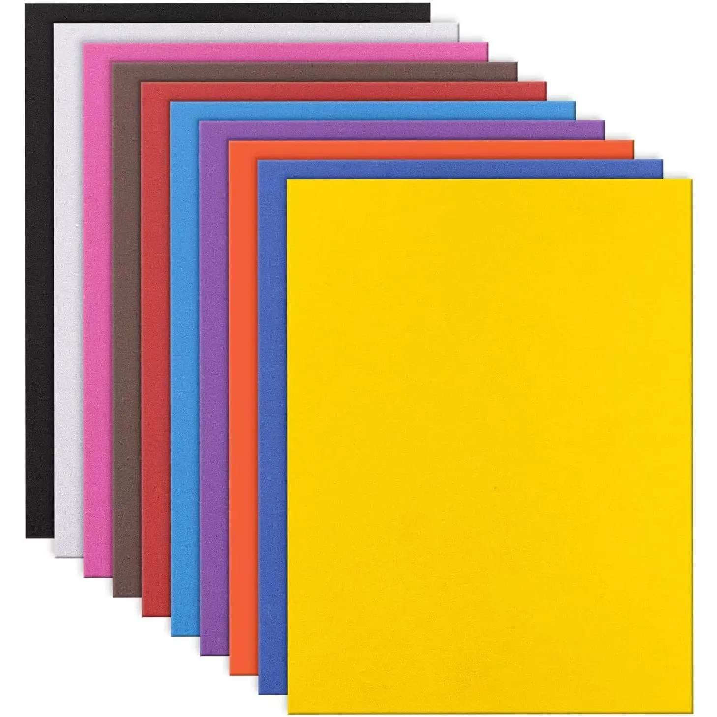 Sheets Crafts 9x12 Inch 10 Colors 2mm Eva Color Craft  Paper for Crafts Project  Classroom Scrapbooking DIY (10 Sheets)