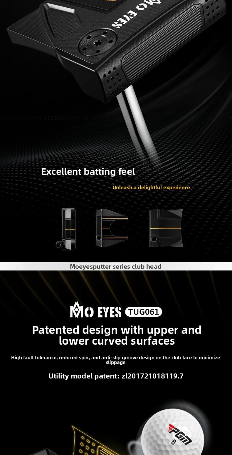 MO EYES Golf Putter - Men's Single Club (S20C Soft Iron Forged) - High Stability Model