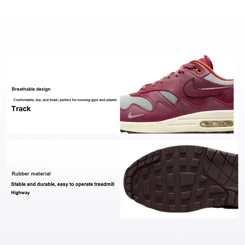 Patta x Nike Air Max 1 'Rush Maroon' DO9549-001