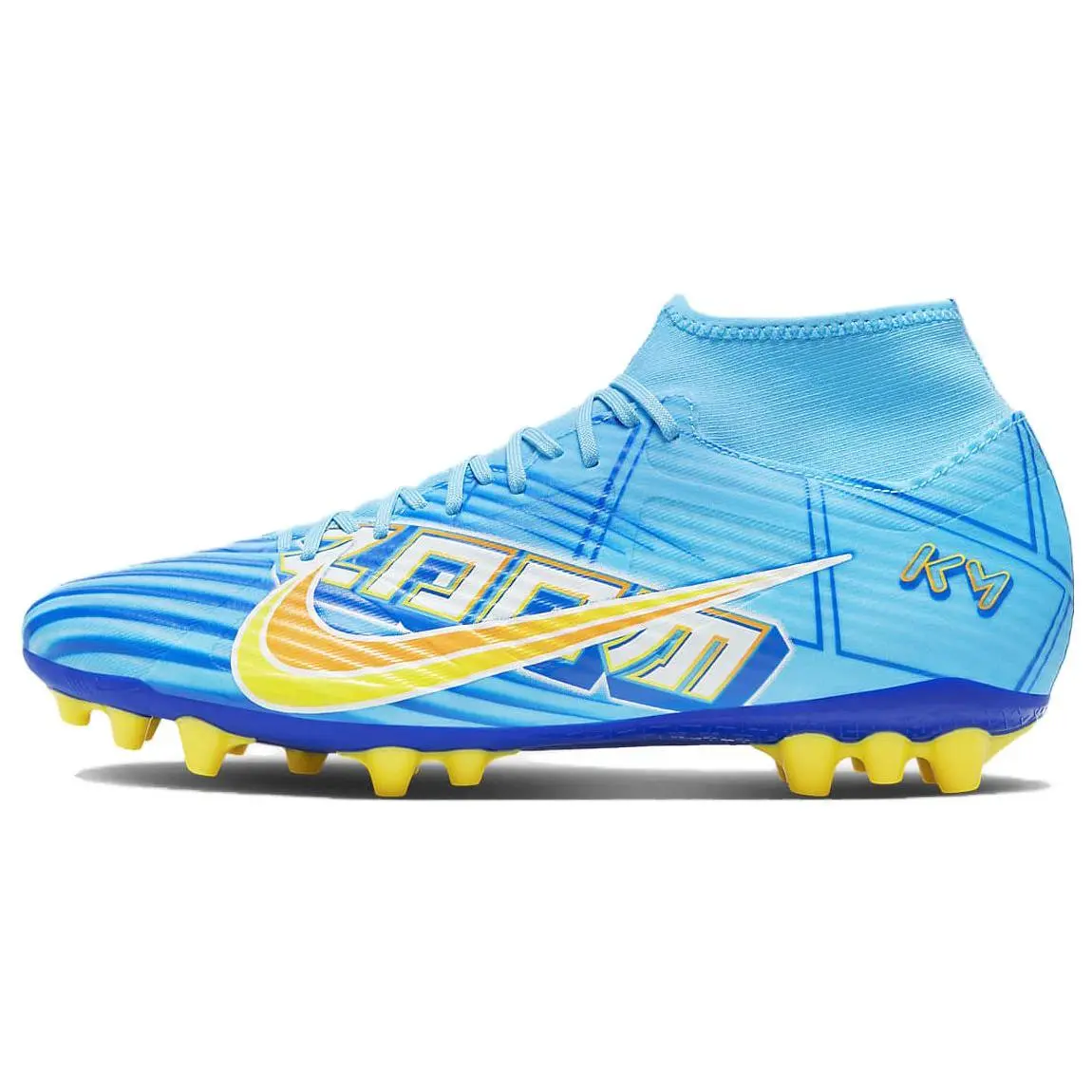 Nike Mercurial Superfly 9 Academy KM AG Soccer Cleats for Men and Women – Round Toe, Lace-Up, Non-Slip, Durable Verifiable, with credentials and supporting global authentication