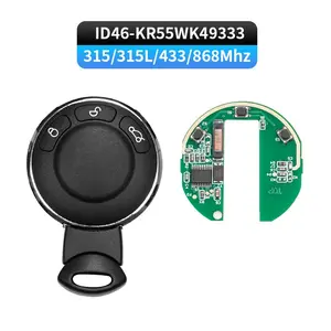 For BMW MINI Cooper KR55WK49333 With ID46 Chip CAS3 Stystem 315LP/315/434/868 Mhz 3 Buttons Car Remote Key Auto Accessories