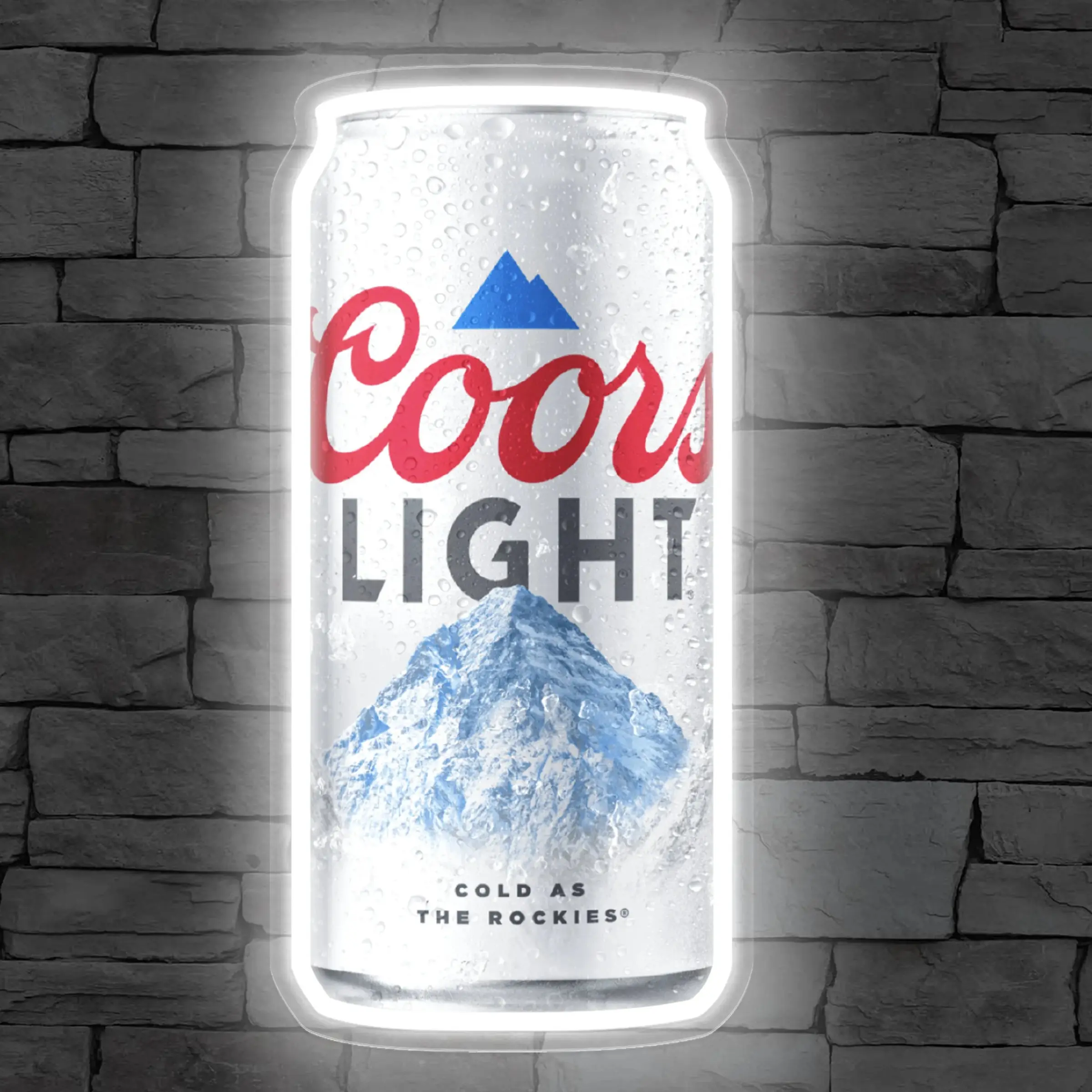 Cool beer can neon sign with dimmable LED lighting, USB-powered, perfect for illuminated wall decor in men's lounges, home bars, garages, and gaming rooms—ideal gift for beer lovers like dad, husband, or boyfriend.