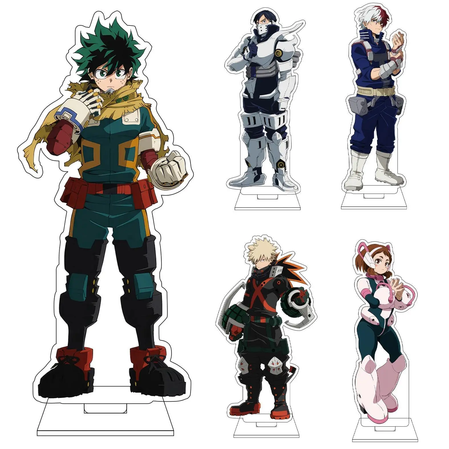 2026 New hot item 16CM Anime My Hero Academia‌ Cosplay Acrylic Figure Stand OCHACO URARAKA Todoroki So Midoriya Izuku Ornaments Gift