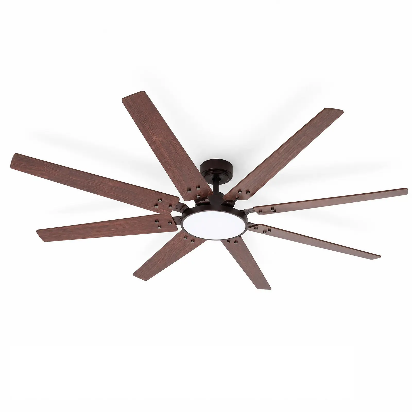 8 Blades Smart Ceiling Fan with LED Light,Remote & App Control – Adjustable Color & Brightness – Timer – Multiple Wind Speeds