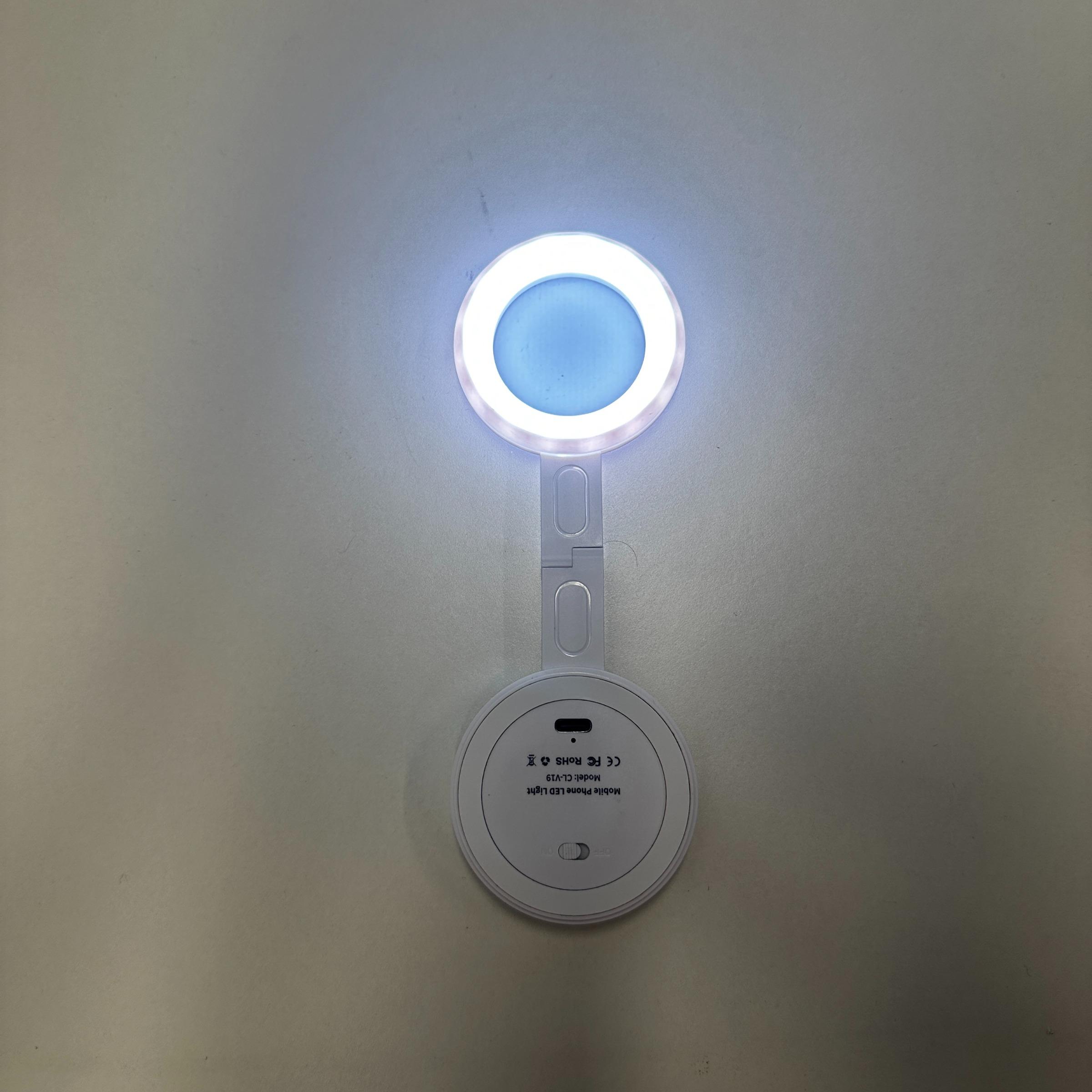Portable Magnetic Fill Light, 1 Count USB Rechargeable Selfie Light, Compact and Portable Photography Light, Outdoor Mini Pocket Lamp