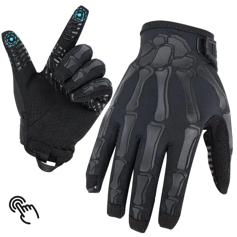 Tactical Gloves for Men Women, Touchscreen Anti-Slip Outdoor Work Gloves, Lightweight Breathable Full Finger Utility Gloves for Cycling Hiking Camping Training