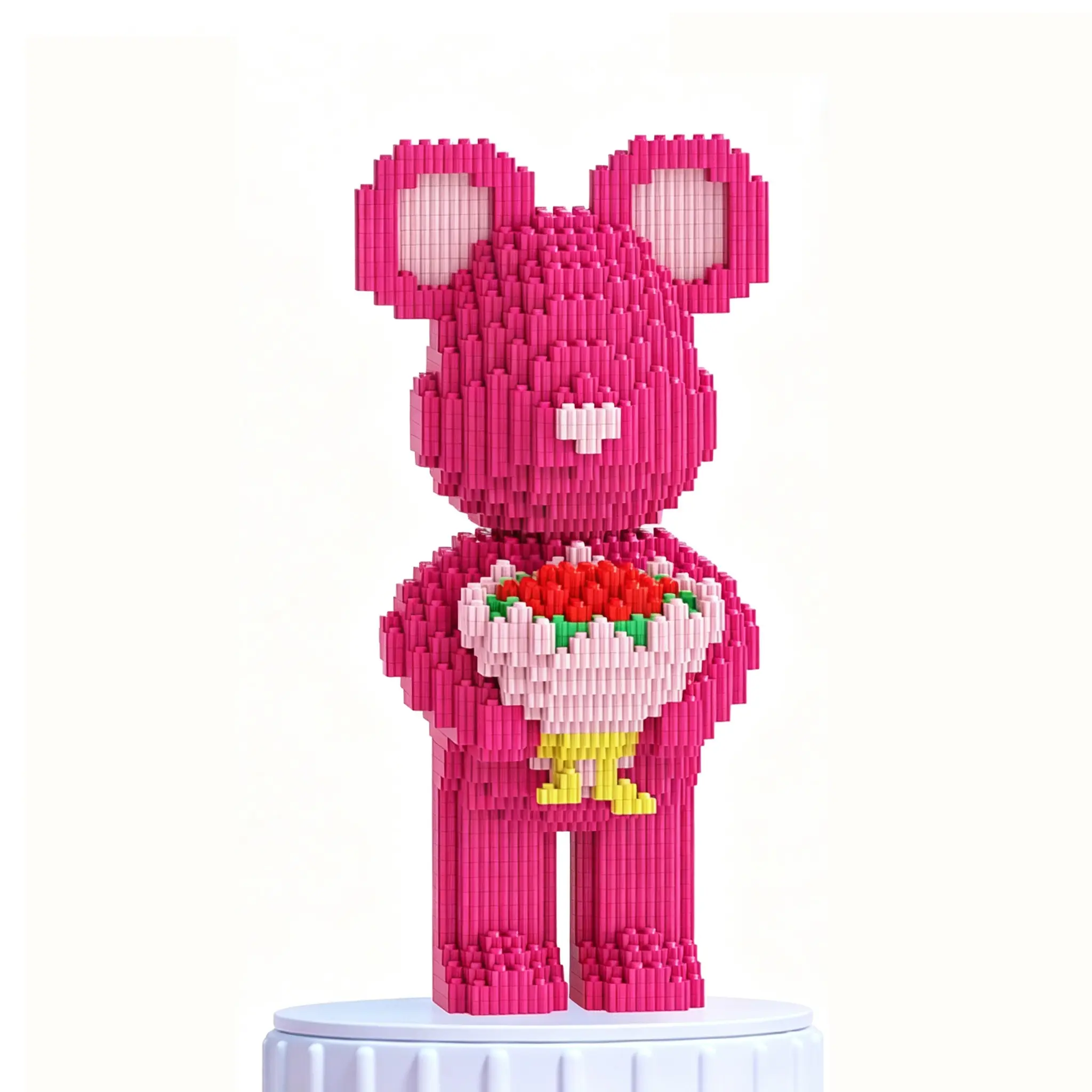 1600+pcs Classic Bear Series Building Blocks DIY Creative Puzzle Toy, Stress Relief Handicraft, Home Decor, Christmas, Halloween, Birthday Gift Building Block Sets