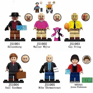 Breaking Bad Full Character Minifigures Set, 8PCS Heisenberg & Crew Collectible Building Blocks, Custom Bricks for Fans, Unique Gift for Collectors, Home Display Decor Toy for Adults & Kids-(Summer Atmosphere)