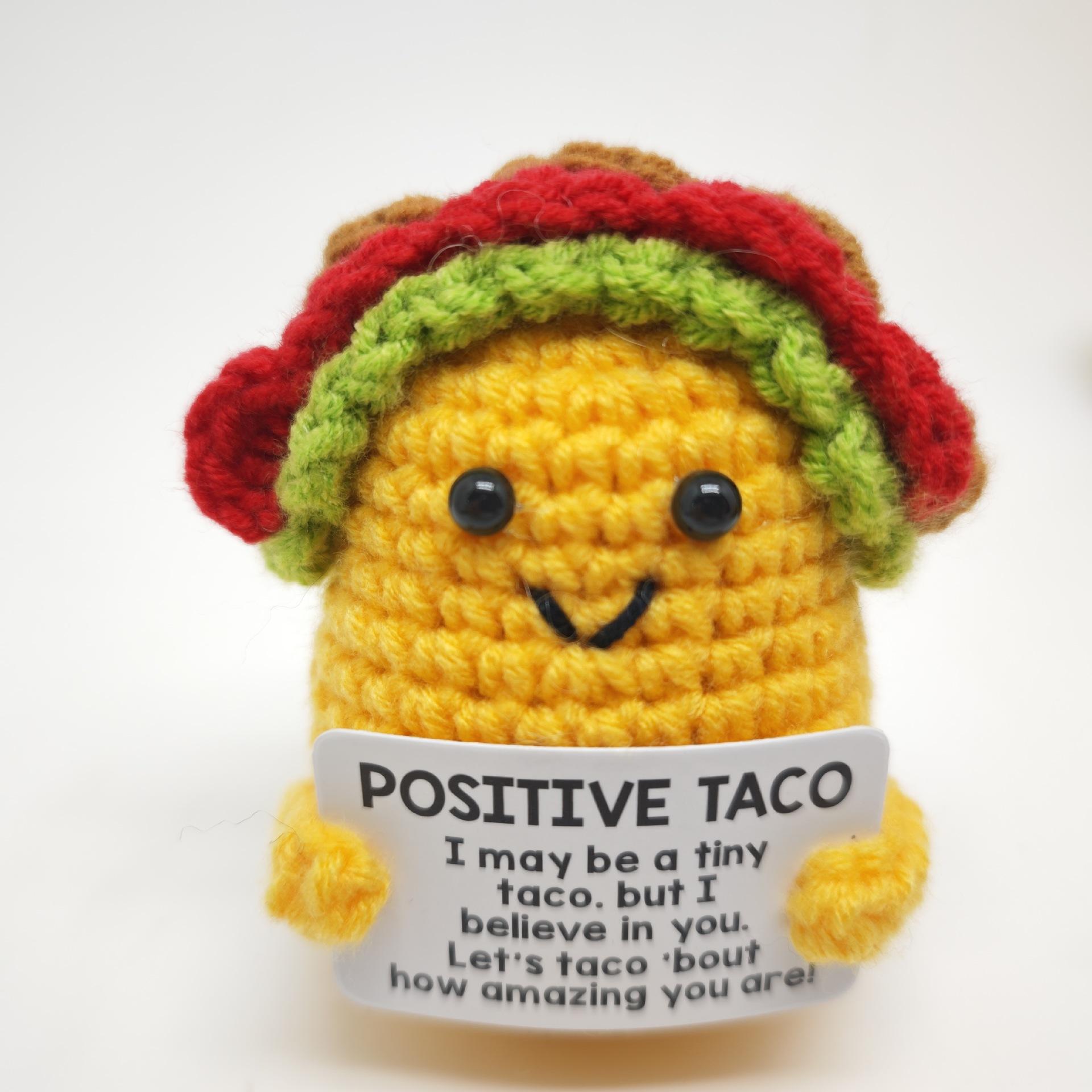 Handmade Positive Energy Elephant Doll With Card Home Decoration Knitting Turtle Doll Ornament Room Decor Christams Party Gifts