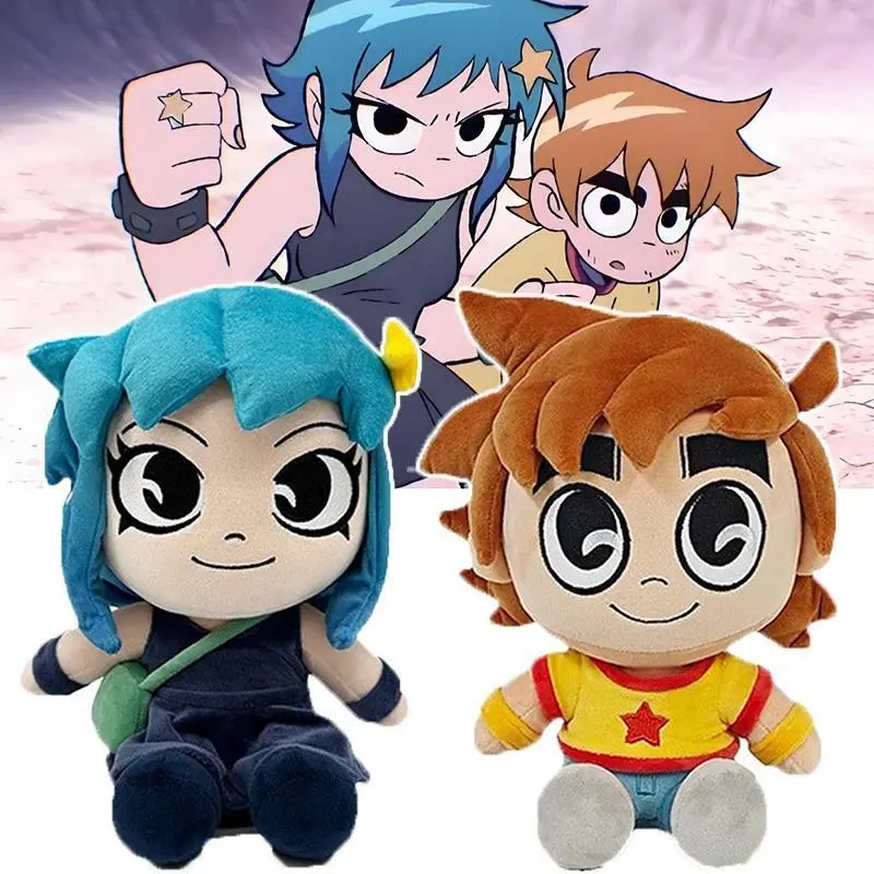 2026 New hot item Scott Pilgrim Plush Toy Anime Scott Pilgrim Takes Off Plushies Figure Soft Stuffed Dolls Cartoon Peluche Kids Birthday Gifts