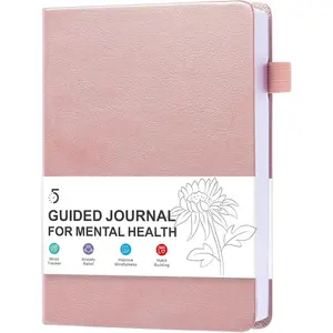 Mentl Helth Journl, Guided Journl for Mentl Helth, 90-Dy Self-Cre Plnner for nxiety , Mood Trcker to Improve Mindfulness & Hbit Building, with Monthly Summry.